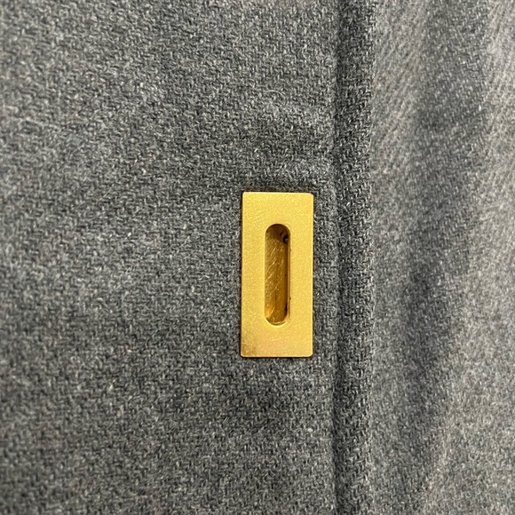 Tory Burch Gray Dark Cloud Wool Coat Size 6 US $898 - Picture 4 of 6